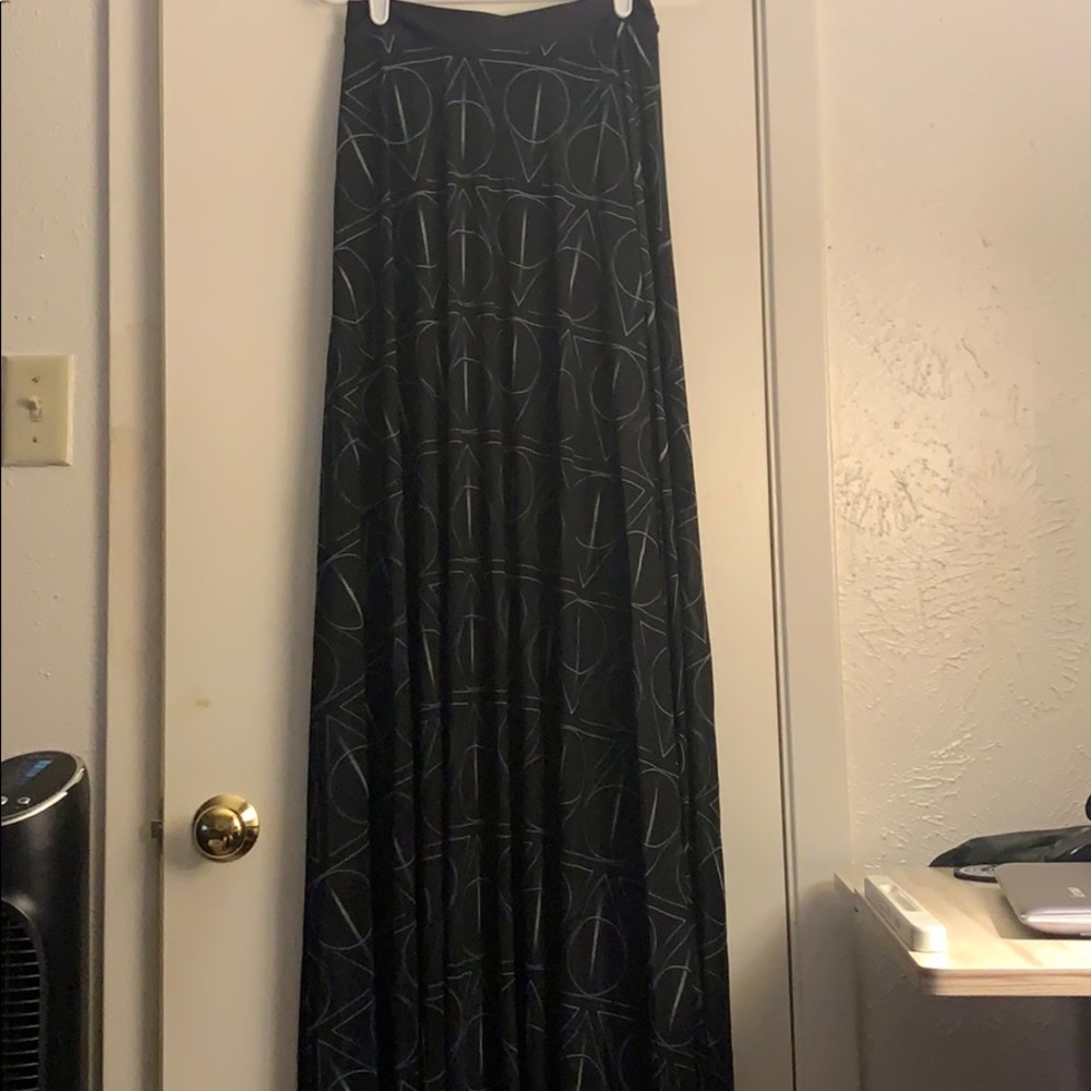 Blackmilk Deathly hallows sheer maxi skirt